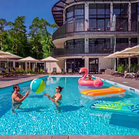 Brzozowa 4 Sauna, Jacuzzi, Basen, Taras, Blisko Plazy アパート ステグナ
